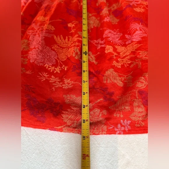 Universal Threads Linen Rayon Mix Orange Smocked Sundress Size L - Picture 9 of 10